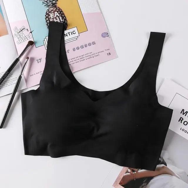 New Incredible Seamless Sports Bra Women's Padded Push Up Sports Yoga Top Shockproof Plus Size Gym Workout Bra U Back Sports Vest