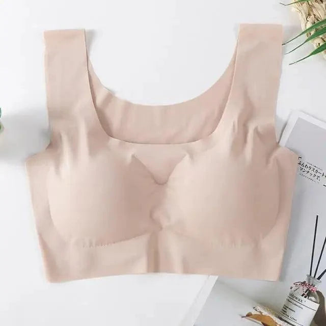 New Incredible Seamless Sports Bra Women's Padded Push Up Sports Yoga Top Shockproof Plus Size Gym Workout Bra U Back Sports Vest