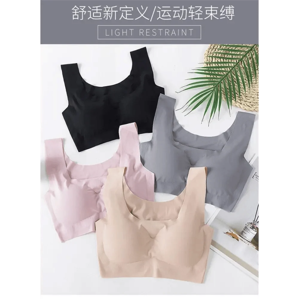 New Incredible Seamless Sports Bra Women's Padded Push Up Sports Yoga Top Shockproof Plus Size Gym Workout Bra U Back Sports Vest