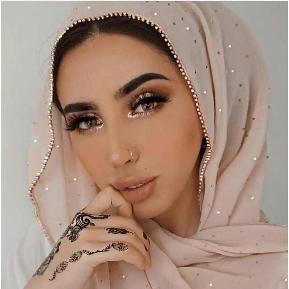 New Luxurious Gold Chiffon Head Scarf Solid Soft Long Muslim Scarves For Women Hijab Musulman Female Shawl and Wrap
