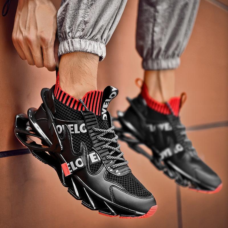 New Running Sneakers High Quality Breathable Mesh Sneakers For Jogging Walking Athletics Trainer Sports Men's Running Shoes Non Slip Athletic Tennis Walking Sneakers