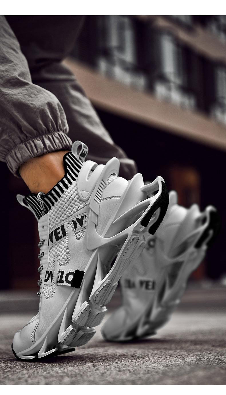 New Running Sneakers High Quality Breathable Mesh Sneakers For Jogging Walking Athletics Trainer Sports Men's Running Shoes Non Slip Athletic Tennis Walking Sneakers