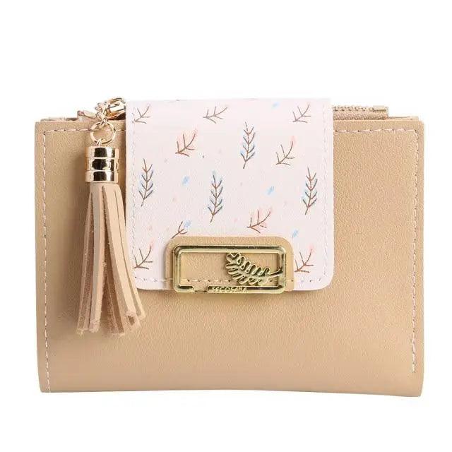 New Short PU Leather Clutch Bags Card Holder Wallet And  Small Coin Purse for Women And Girls