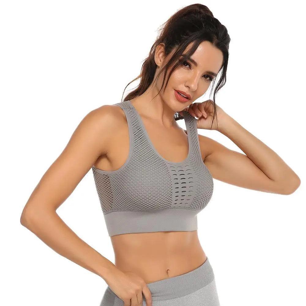 New Trendy Women's T-shirts Workout Sports Bra Yoga Vest Backless Solid Quick Dry Running Gym Sport bra Yoga Shirts