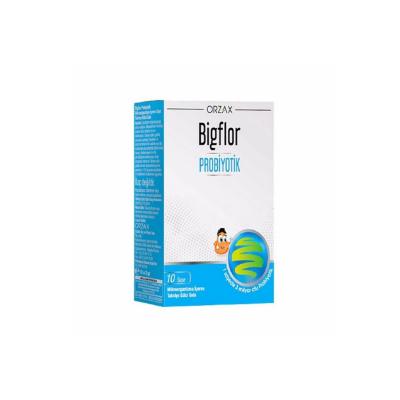 Orzax Bigflor Probiotic 10 Sachets - Probiotic Supplement for Digestive Health Support