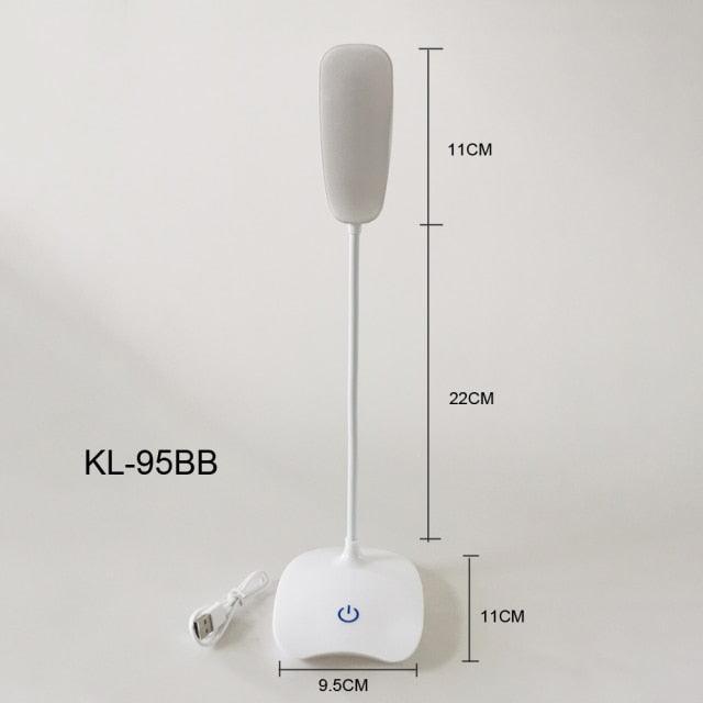 Office Desk LED Table Lamp USB Rechargeable Battery Bright Lamp Eye Care Mini Flex Room Desk Children's Lamp Bedroom Nightstand Decorative Table Lamp Cute Study Lamps for Bedroom Décor