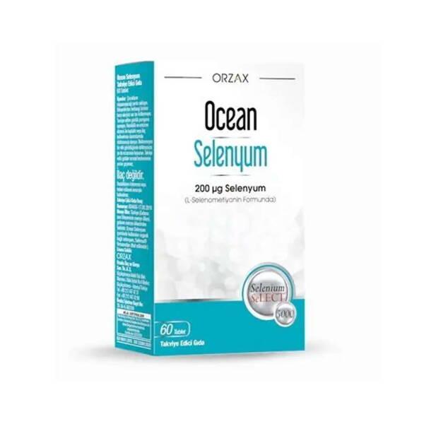 Ocean Selenium Dietary Supplement - 200 mcg Selenium, 60 Tablets for Immune Support