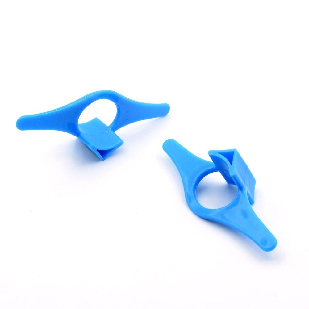 Plastic Book Page Holder Thumb Bookmark Reading Accessories Gifts For Readers Book Lovers Bookworm Librarian Literary Blue Multifunction Plastic Thumb Book Page Holder Book Marker Bookmark Superior Quality And Creative Convenient