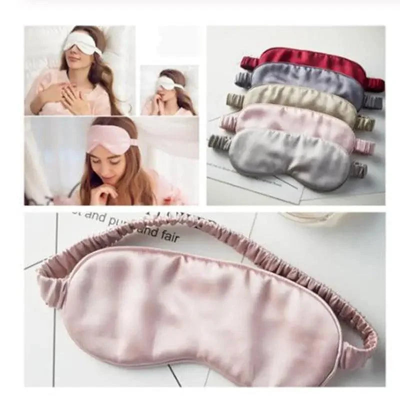 Portable Sleeping Eye Mask Cover Eye Patch Smooth Blindfold Rest Relax Eye Cover Soft And Comfortable Night Blindfold For Women