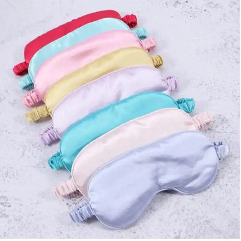 Portable Sleeping Eye Mask Cover Eye Patch Smooth Blindfold Rest Relax Eye Cover Soft And Comfortable Night Blindfold For Women