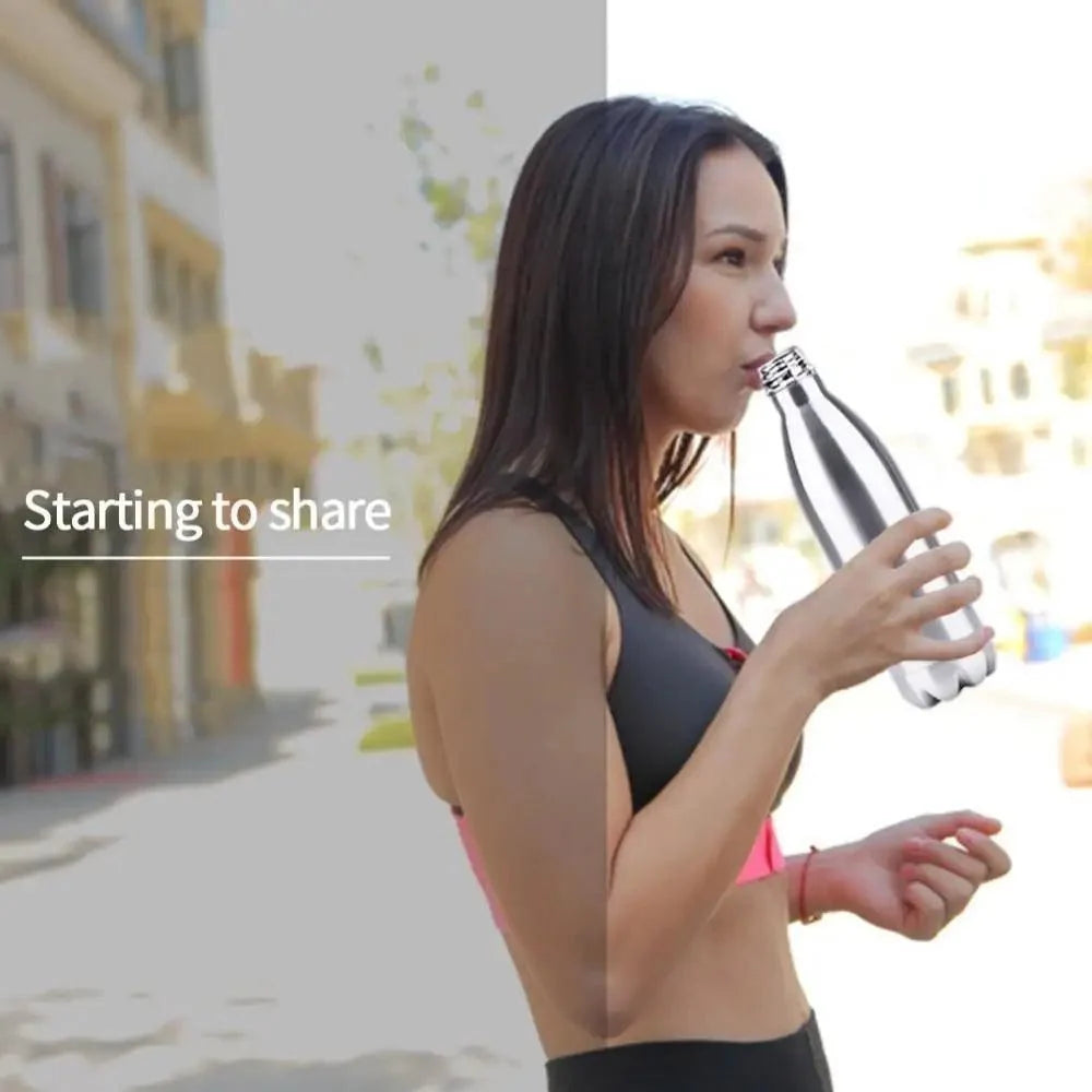 Premium Quality 350/500/750/1000ml Double-wall Creative BPA free Water Bottle Stainless Steel Beer Tea Coffee Portable Sport Vacuum thermos