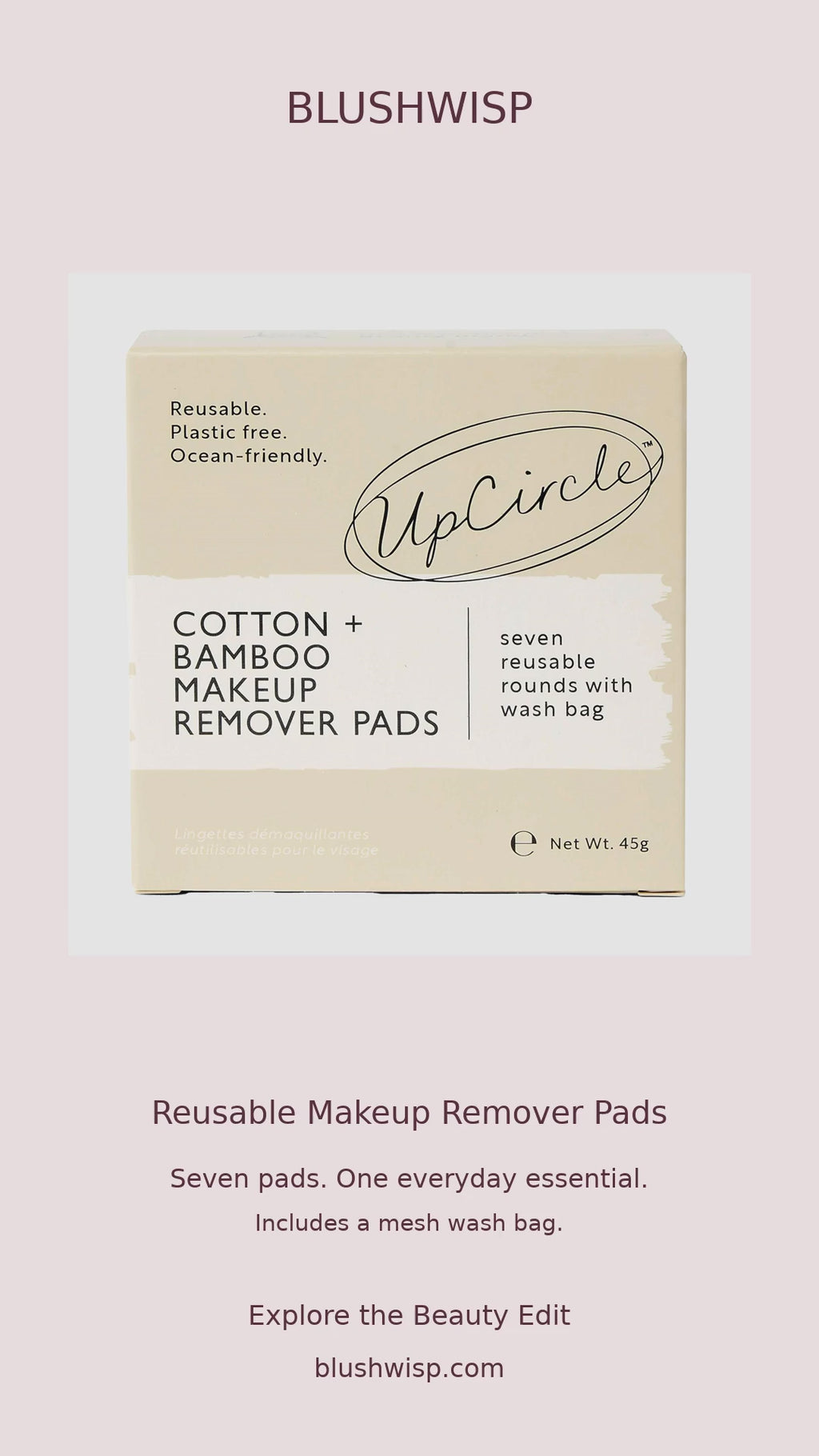 UpCircle Reusable Makeup Remover Pads — Set of 7 product spotlight