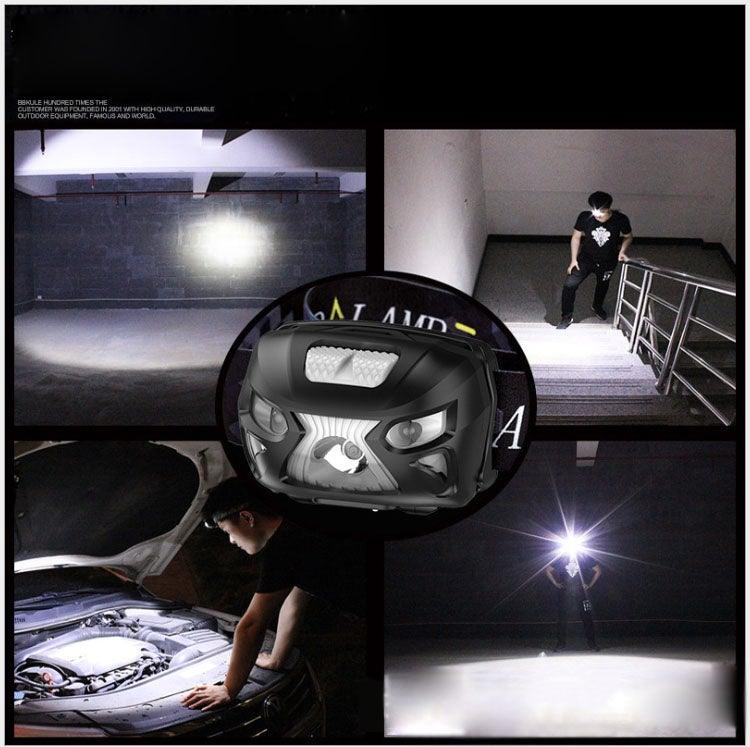 Rechargeable Adjustable LED USB Headlamp 10000Lm Powerfull Adjustable Waterproof Headlight Body Motion Sensor Head Flashlight For Outdoor Hiking Camping Torch Light Lamp