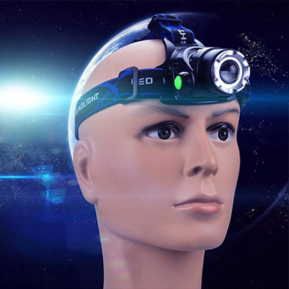 Rechargeable LED  Headlamps Ultra-bright High lumens Zoomable Waterproof LED Headlight Head Torch Flashlight Head Lamp For Fishing  Hands-Free Headlight