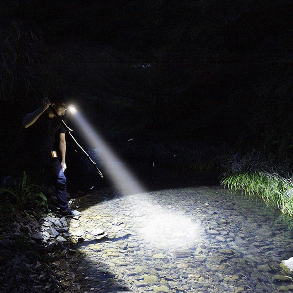 Rechargeable Super Bright High Lumen  Strong Light LED Head-Mounted Headlamp Waterproof Long-Range Flashlight For Outdoor Camping Household Riding  Night Fishing Headlight