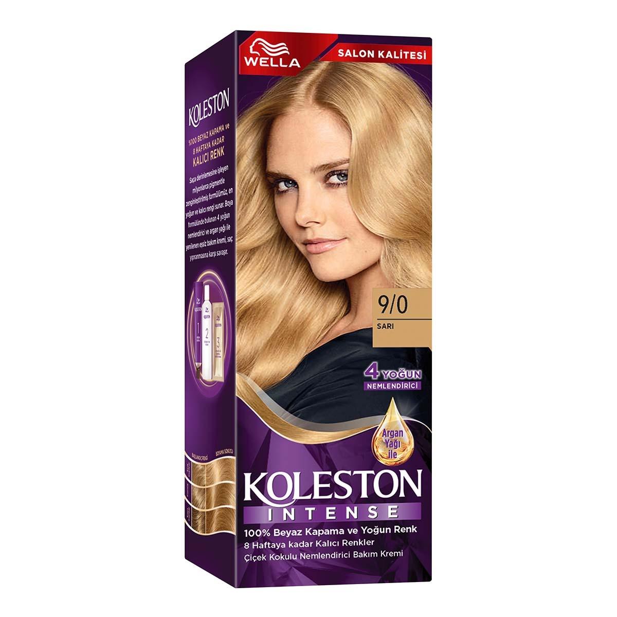 Wella Koleston Intense 9/0 Blonde: Permanent Hair Dye for 100% Gray Coverage & Lasting Intense Color