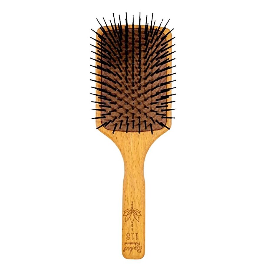Rodeo Wooden Hair Detangling Brush - Gentle Wood Brush for Tangles & Knots