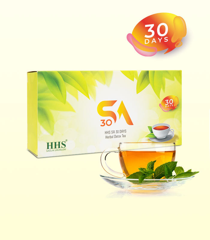 HHS SA30 Herbal Tea + Olor Herbal Diet Capsules | Daily Wellness Set | Energy & Balance