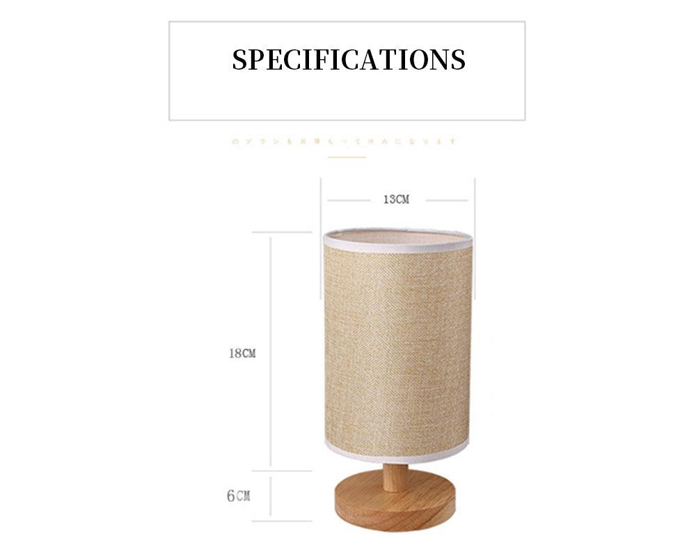 Simple Modern Table Lamp Bedroom Study Bedside Lamp 5V-220v Dimming Solid Wood Creative Birthday Gift Night Light Decorative Table Lamp Cute Study Lamps for Bedroom Décor