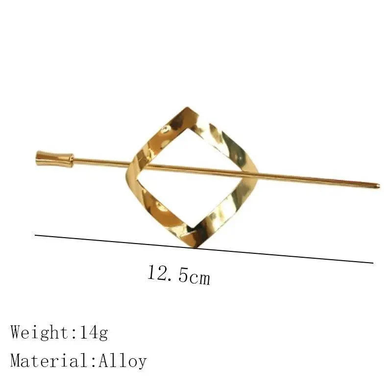 Simple Women Hair Stick Vintage Hair Clip Hairstyle U Shape Design Hairpin Girl Ponytail Hair Accessories