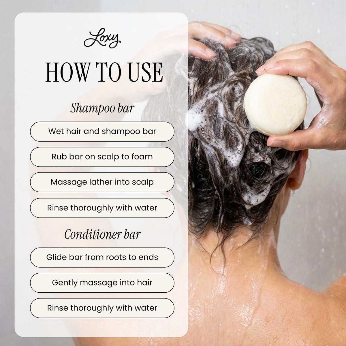 SOOTHE: Shampoo Bar & Conditioner Bar for Dry Scalp with Tea Tree Oil & Peppermint Oil