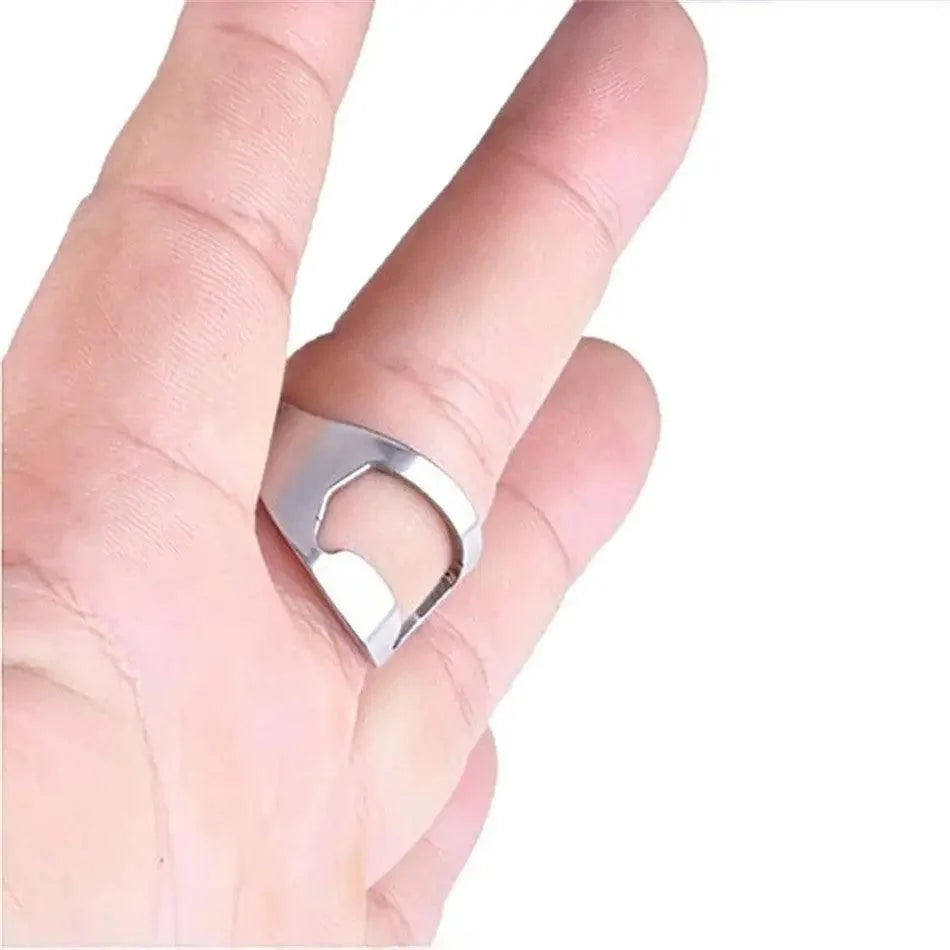 Stainless Steel Ring-shape Can Bottle Opener Bottle Cap Opening Remover Kitchen Gadgets Bar Useful Tools