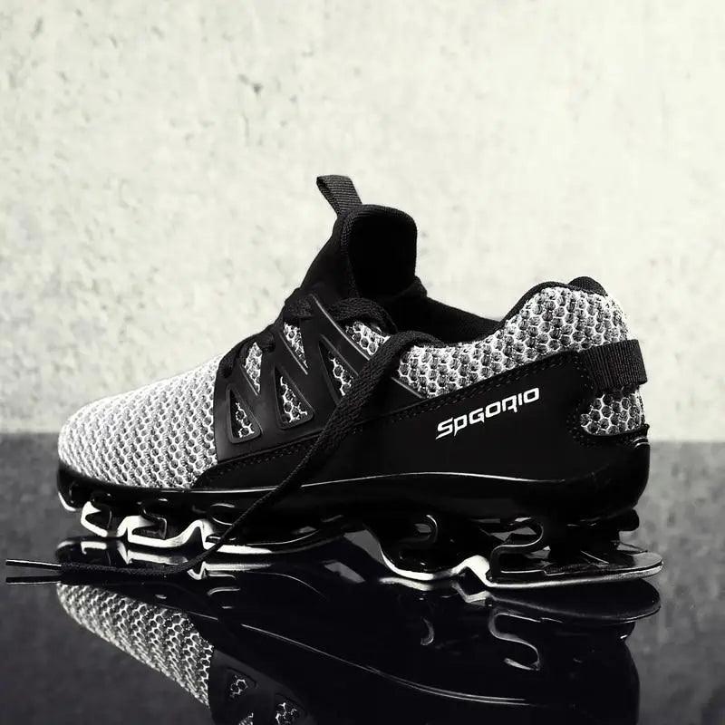 Stylish Black Mens Soft Casual Sneakers Breathable Comfort Sport Elegant Men Sneakers