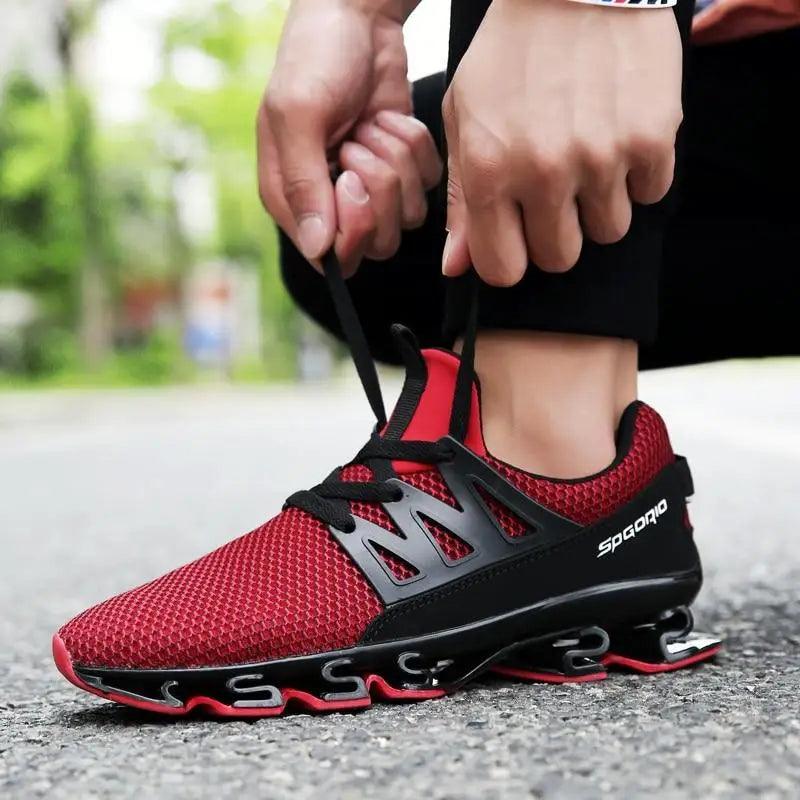 Stylish Black Mens Soft Casual Sneakers Breathable Comfort Sport Elegant Men Sneakers