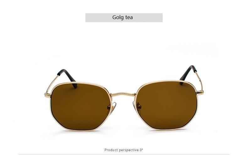 Stylish Small Round Polarized Sunglasses for Men Women Sunglasses For Hexagon Shape Sunglasses New Women Sunglasses In Metal Colorful Frame Glasses Eyewear For Men Women