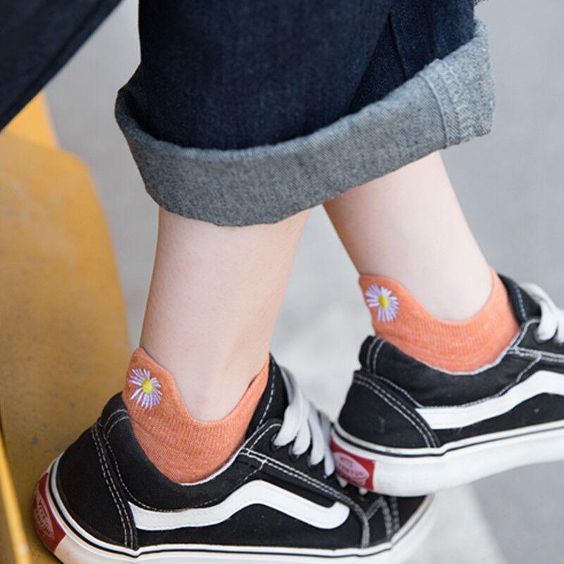 Summer Women's Socks Cute Flower Socks Simple Solid Color Socks Women's Long Socks Funny Breathable Socks For Men And Women