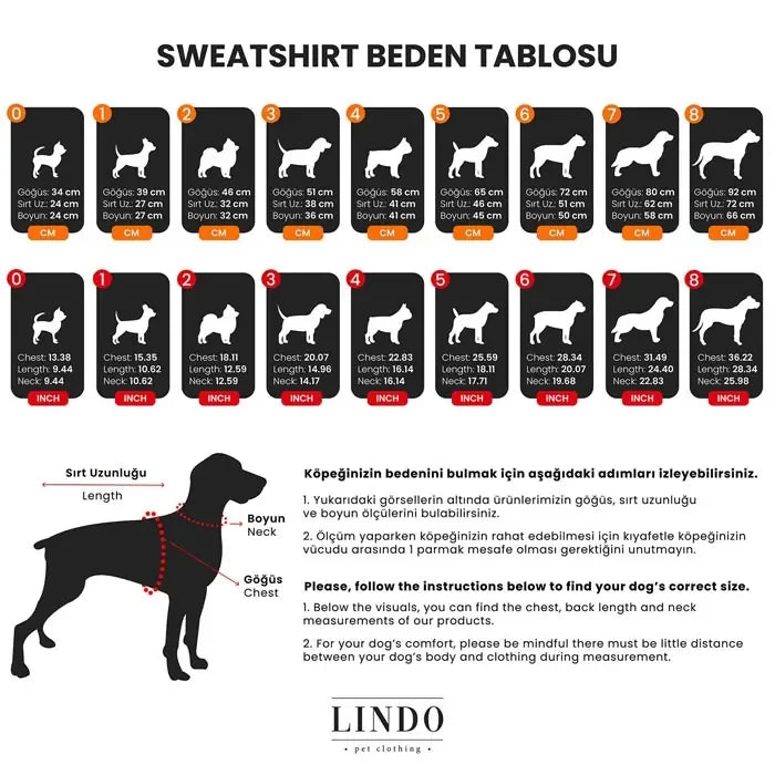 Lindo College California Dog Sweatshirt for Small, Medium & Large Breeds