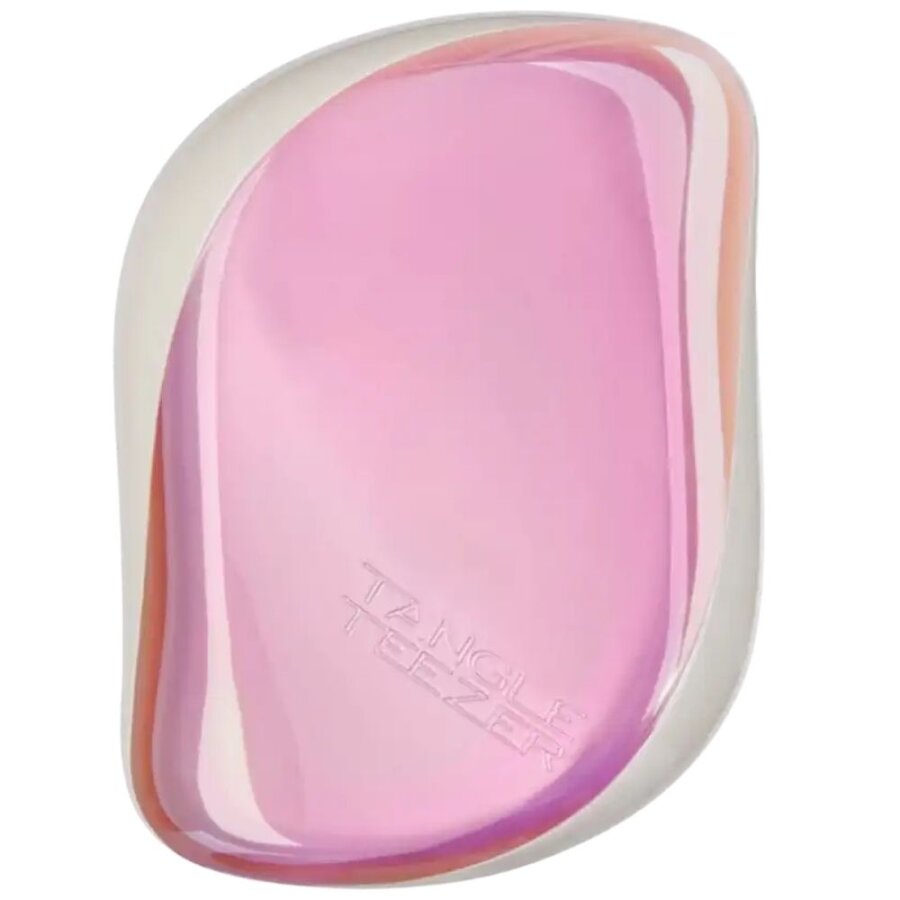 Tangle Teezer Compact Styler Holographic Pink Hair Brush for Detangling