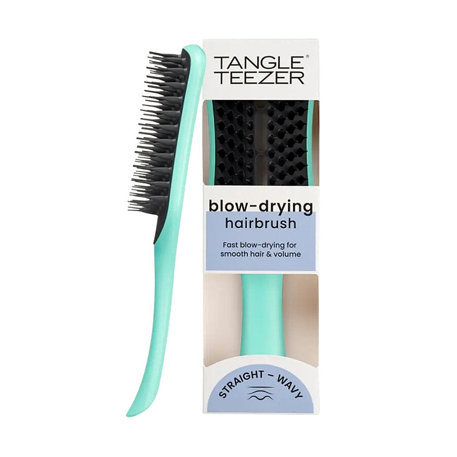 Tangle Teezer Easy Dry Go Mint Hair Brush - Quick Blow-Dry Styling Brush