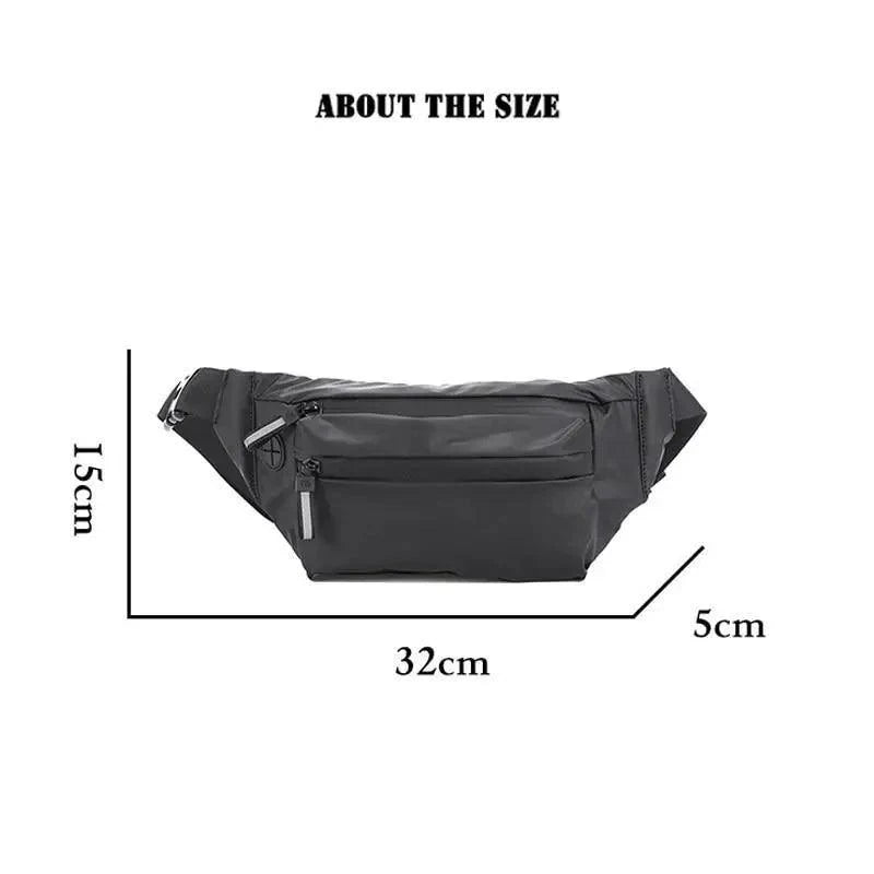 Trendy Premium Waterproof Lightweight Fanny Pack For Sport Gym Workout Travel Work Classic Large Capacity Unisex Belt Bags Hip Waist Packs