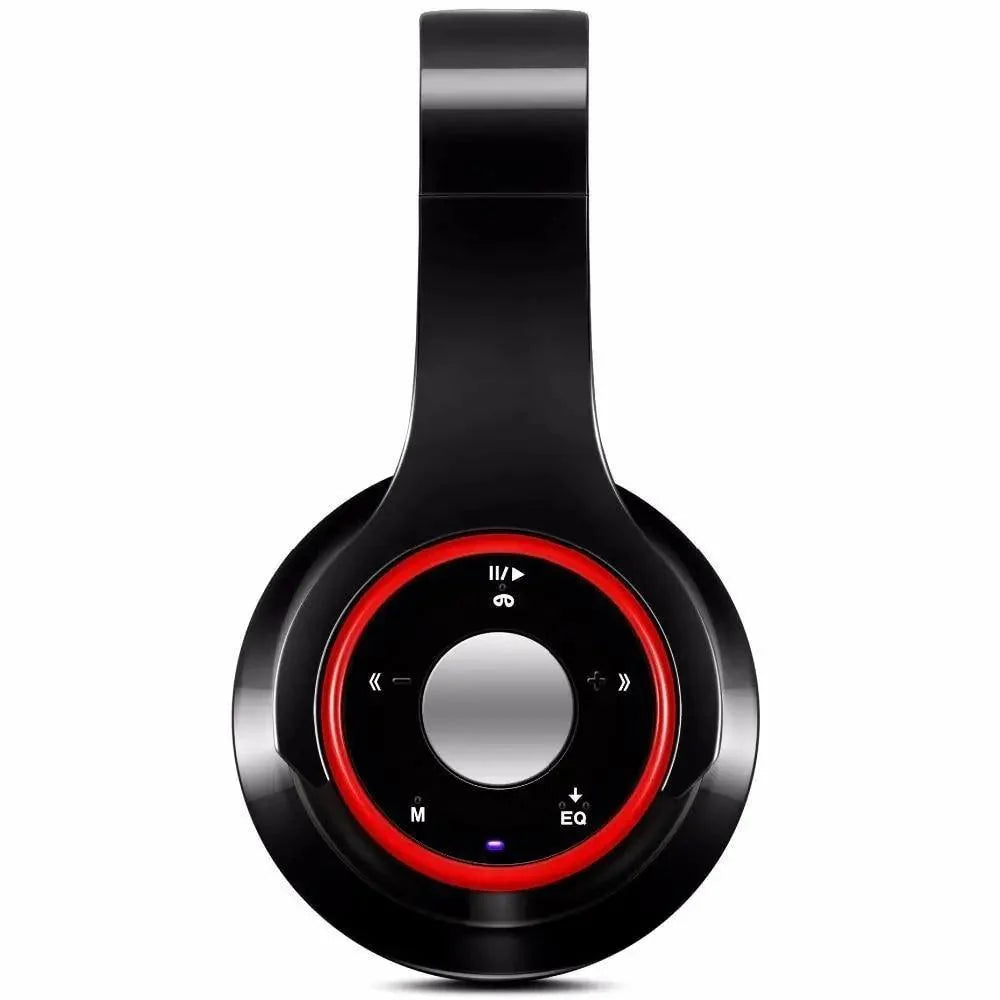 Wireless Headset Bluetooth Earphones and Headphone Foldable Adjustment Bluetooth Wired Headphones TF Card MP3 FM Radios For Online Class Business Trip Travel Video Conference