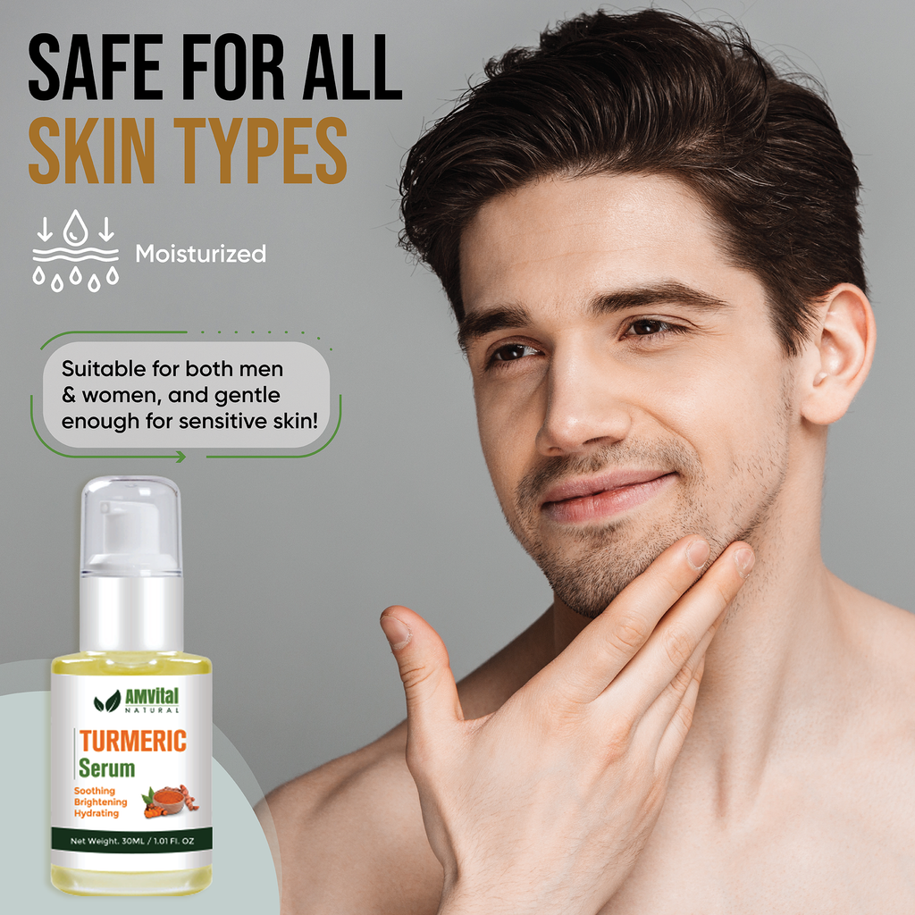 AMVital Turmeric Vitamin C Serum for Dark Spots & Dull Skin