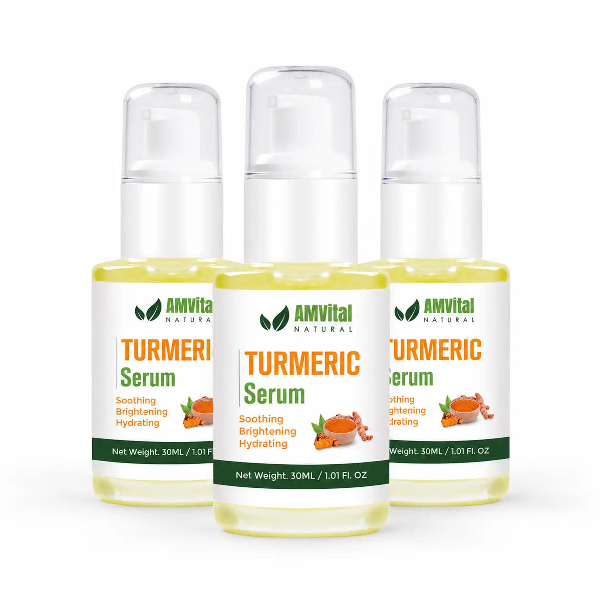 AMVital Turmeric Vitamin C Serum for Dark Spots & Dull Skin