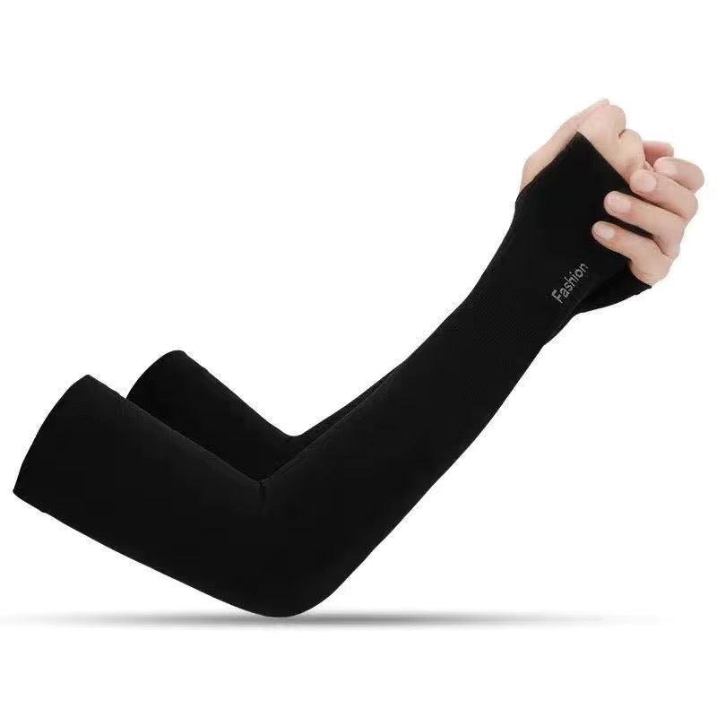 Two Pairs Of Arm Sleeve Sunscreen Cuff Arm Sleeves UV Sun Protect Anti-Slip Summer Men Women Gloves Summer Arm Sleeves Cover Unisex Cooling Sleeves Sports Workout Outdoor Sleeves