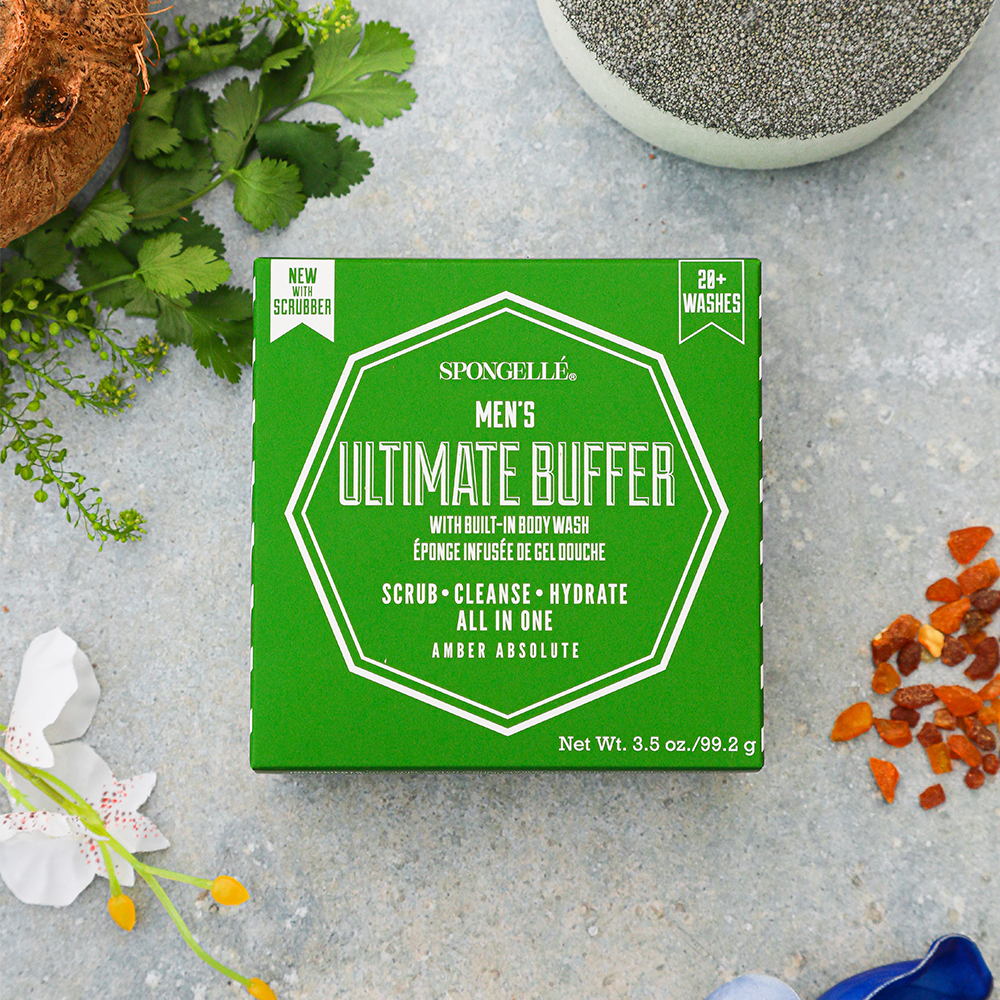 Spongellé Men's Ultimate Body Buffer — Amber Absolute