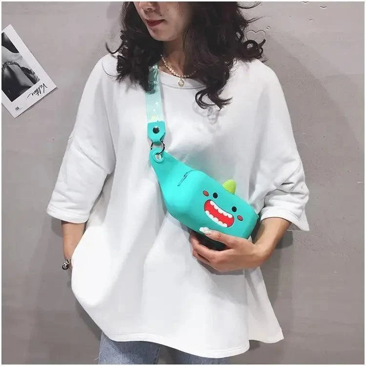 Unisex Cartoon Design Waist Fanny Pack For Traveling Unique Fashion Bag Cute Chest Bag For Women