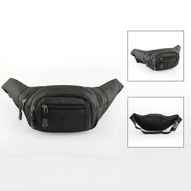 Unisex Classic Design Sports Fanny Pack Stylish Waist Bag Large Capacity Outdoor Travel Waist Bag