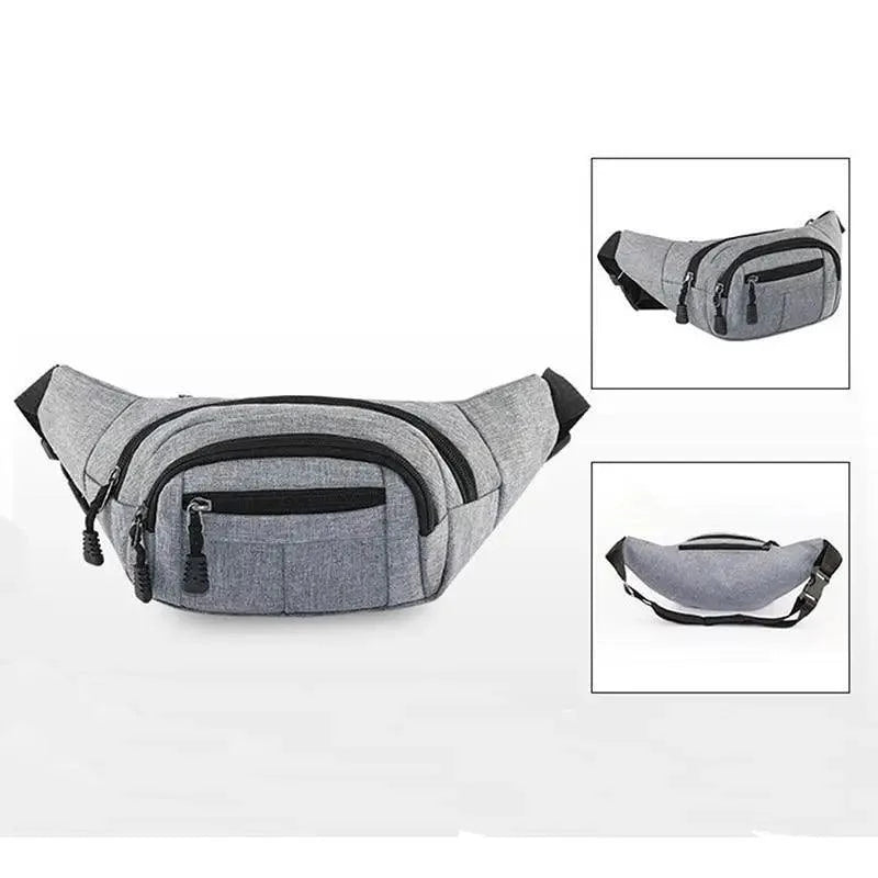 Unisex Classic Design Sports Fanny Pack Stylish Waist Bag Large Capacity Outdoor Travel Waist Bag