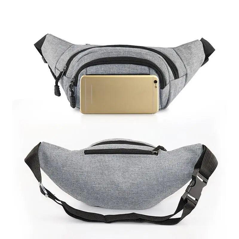 Unisex Classic Design Sports Fanny Pack Stylish Waist Bag Large Capacity Outdoor Travel Waist Bag