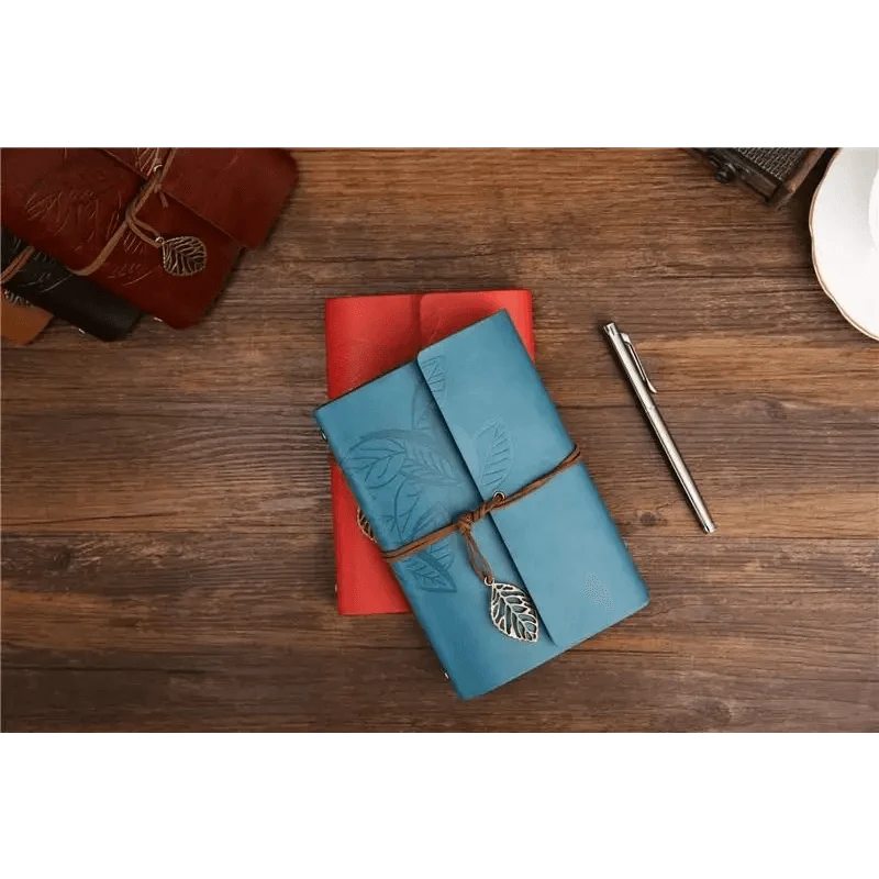 Vintage PU Leather Diary Notebook Journal  Retro Book Traveler Planners Office School Supplies