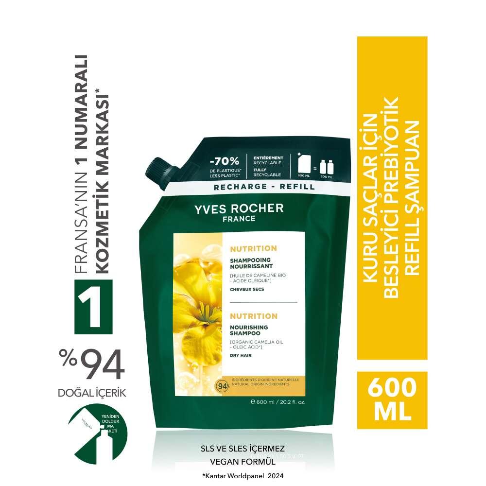 Yves Rocher Nutrition Prebiotic Refill Shampoo for Dry Hair 600ml