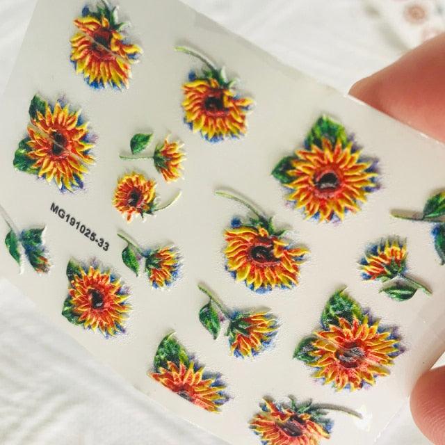 Winter Christmas Acrylic Engraved Nail Sticker Colorful Snow Design Decals Nail Water Slide Decals Nail Art Stickers Decals Christmas Snowflake Bronzing Christmas Slider Nail Art 3D Decals Decoration  Decals Snowflakes Elk Bear Christmas Xmas Stickers