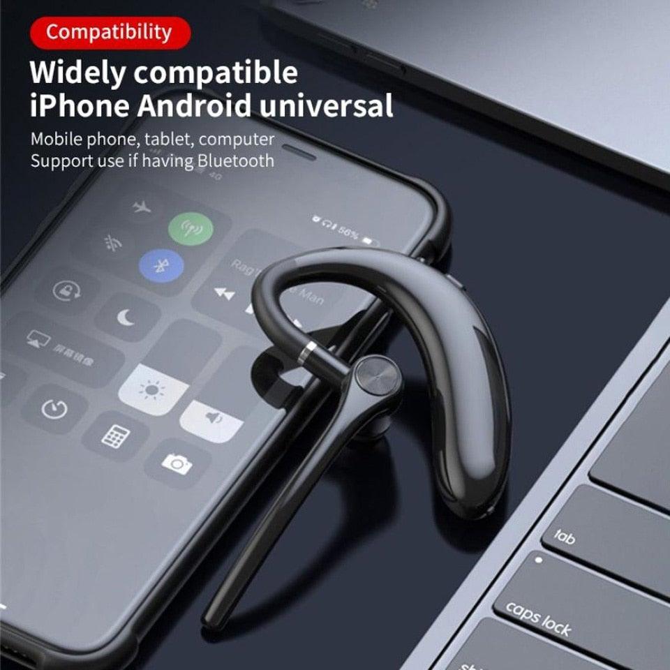 Wireless Headphones With Microphone Bluetooth Con Headset Earphones Updated Design with Industry Leading Sound & Improved Comfort, Long Wireless Range, Up to 24 Hours of Talk Time