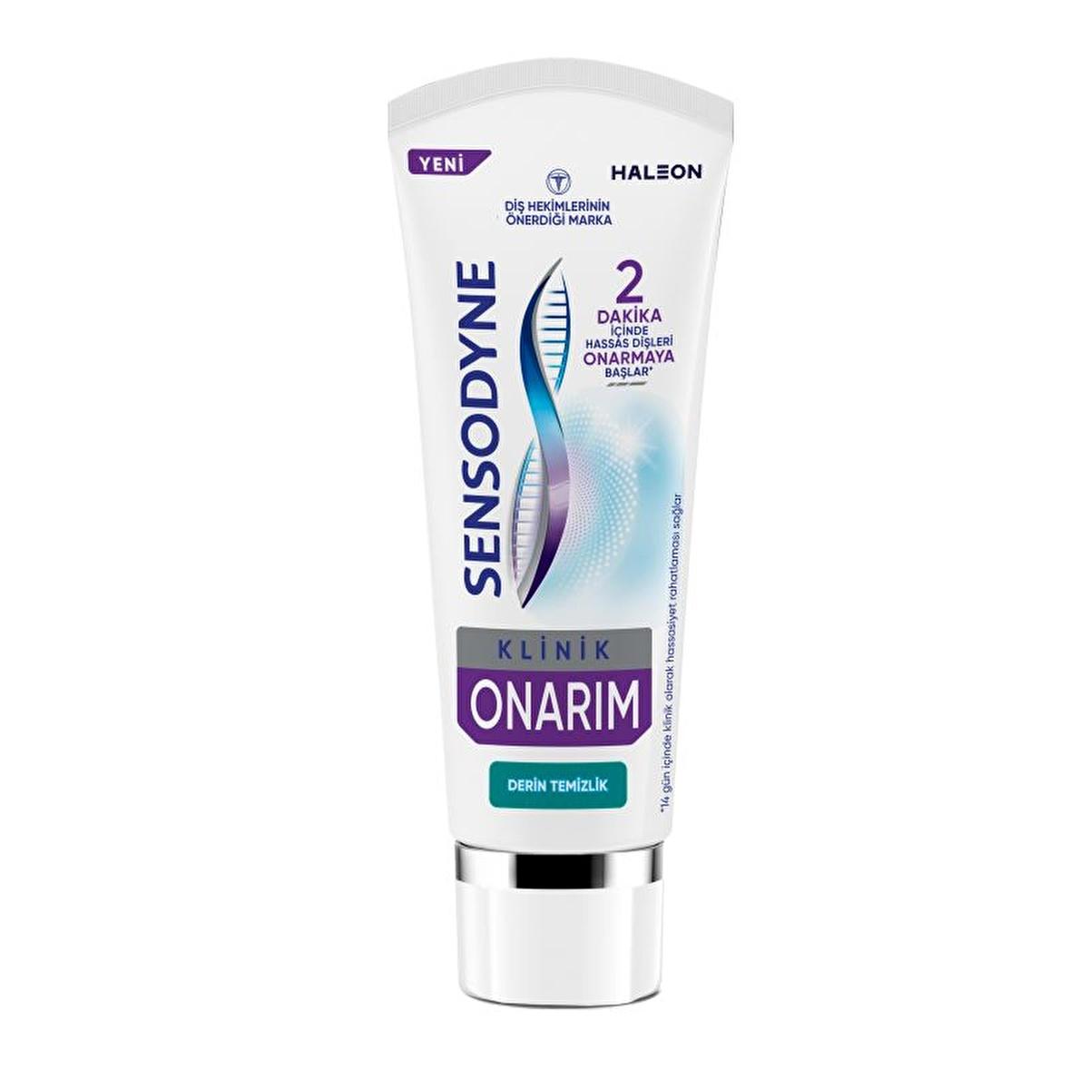 Sensodyne Clinical Repair: Deep Clean Sensitive Teeth Toothpaste with Novamin Technology - Rapid Repair & Lasting Relief