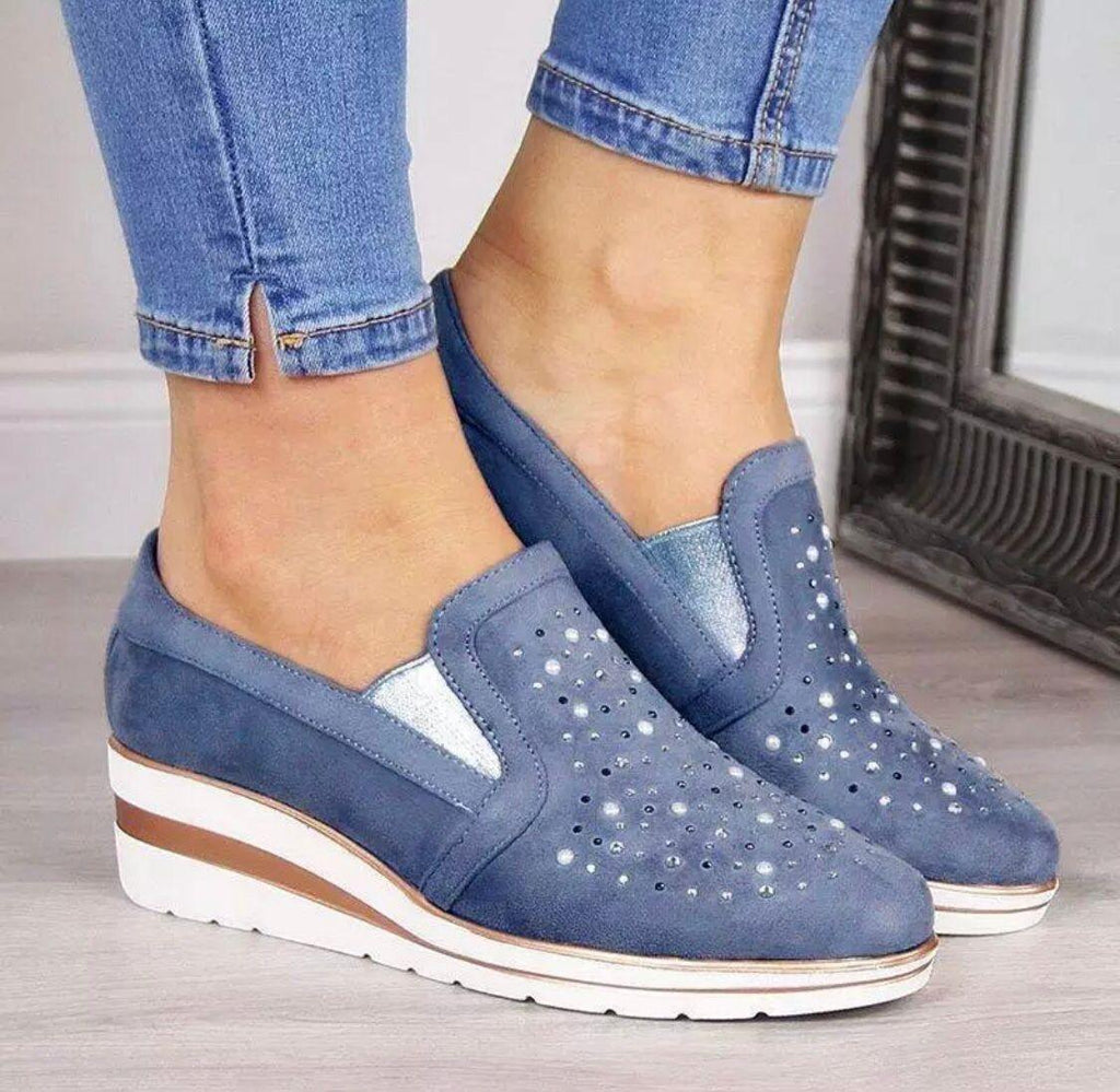 Women Fashion Breathable Platform Shoes Lightweight Non Slip Tennis High Fashion Comfy Fashion Breathable Girls Comfort Casual Lace Up Woman Walking Shoes