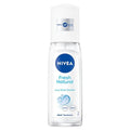 Nivea Fresh Natural Deodorant Pump Spray for Women - 48H Odor Protection, Aluminum Free, Long Lasting Ocean Scent - The Perfect Womens Deodorant